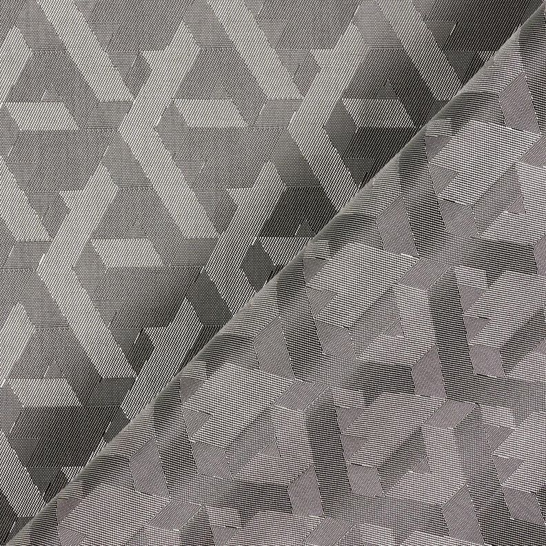 tessuto per fodere Jacquard Forme geometriche – grigio,  image number 4