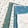 GOTS French terry, felpa estiva Famiglia dei pinguini stampa digitale – colore blu jeans,  thumbnail number 5