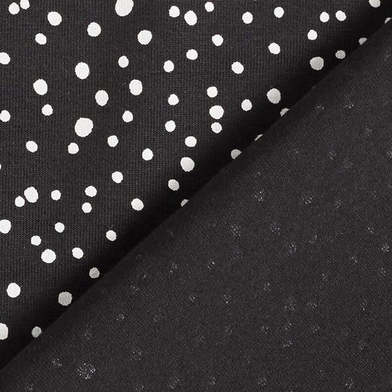 jersey di cotone, pois irregolari – nero,  image number 4