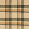 Tessuto per cappotto garzato a quadri scozzesi – sabbia/cachi chiaro,  thumbnail number 1