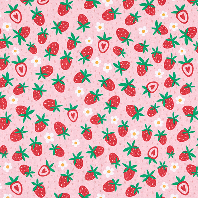 jersey di cotone dolci fragole | PETIT CITRON – rosa,  image number 1