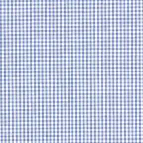 popeline di cotone piccoli quadretti Vichy, tinto in filo – colore blu jeans/bianco, 