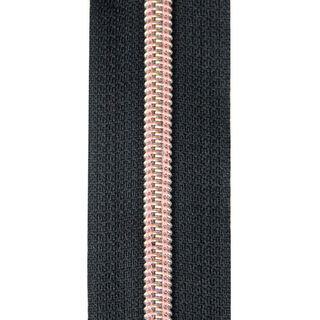 cerniera lampo rosa pallido - nero, 