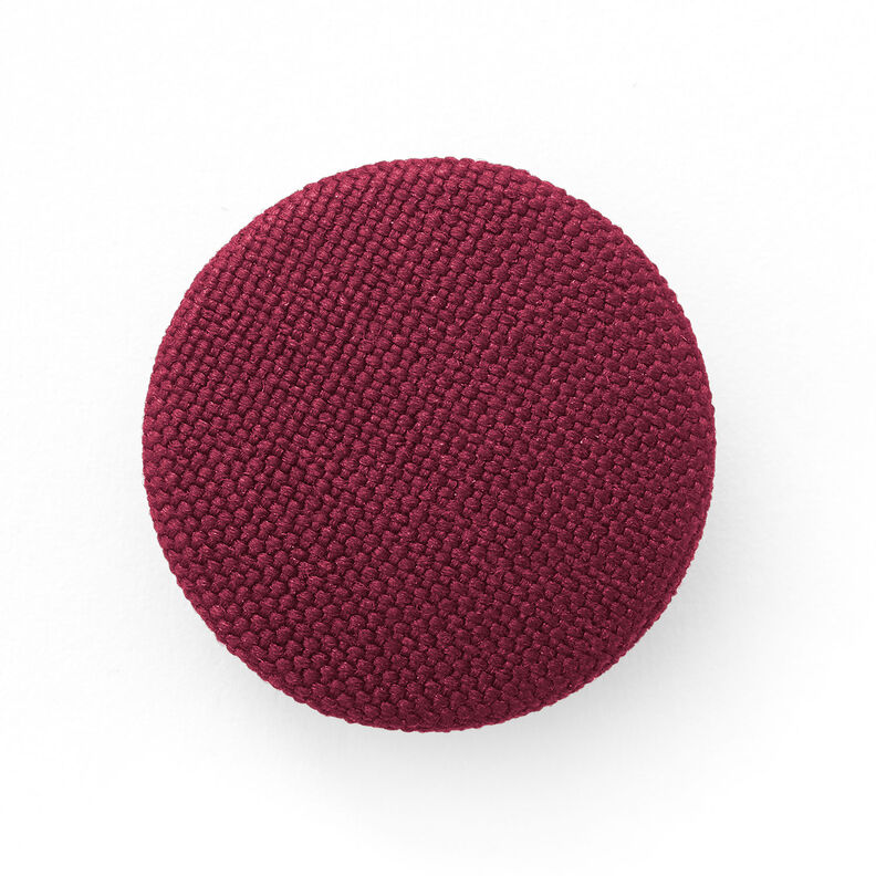 Bottone rivestito, Classic Poly – rosso Bordeaux,  image number 1