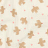 GOTS mussolina / tessuto doppio increspato Uccelli e cuori | Poppy Fabrics – bianco lana,  thumbnail number 3