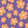 tessuto peluche fiori | Poppy Fabrics &ndash; lavanda/albicocca,  thumbnail number 1