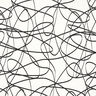 tessuto arredo Jacquard Linee astratte – avorio/nero,  thumbnail number 1