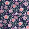 popeline di cotone Grandi fiori di prato stampa digitale | Poppy Fabrics – blu notte,  thumbnail number 1