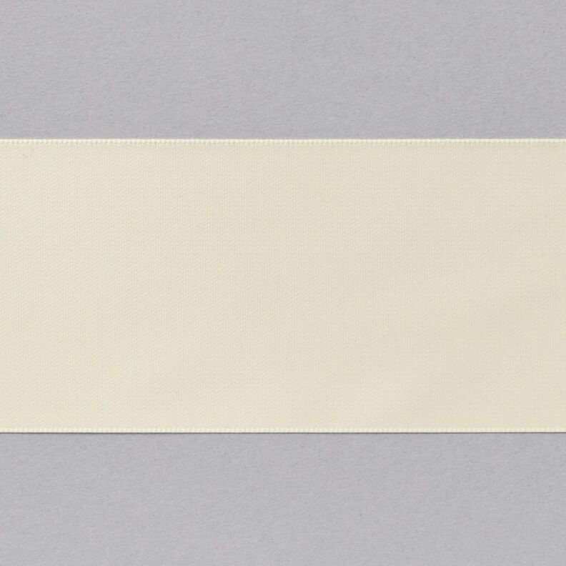 Nastro in satin [50 mm] – bianco lana,  image number 1