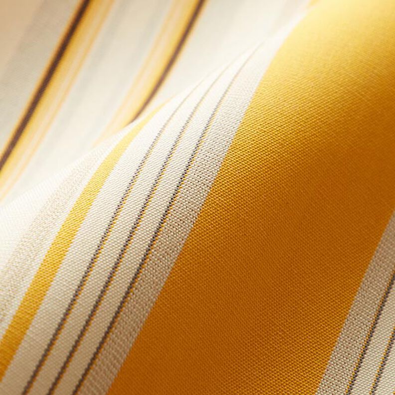 tessuto per tende da sole righe mélange – giallo/grigio chiaro,  image number 3