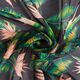 chiffon di seta, fiori tropicali – blu notte,  thumbnail number 3