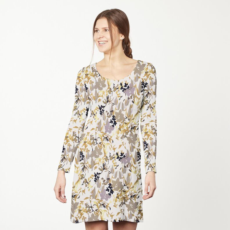 Maglia in viscosa con scena floreale – bianco,  image number 5