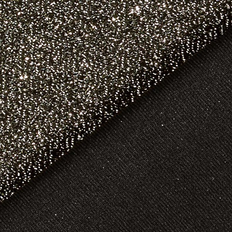 tessuto jersey fili glitter glamour  – nero,  image number 3