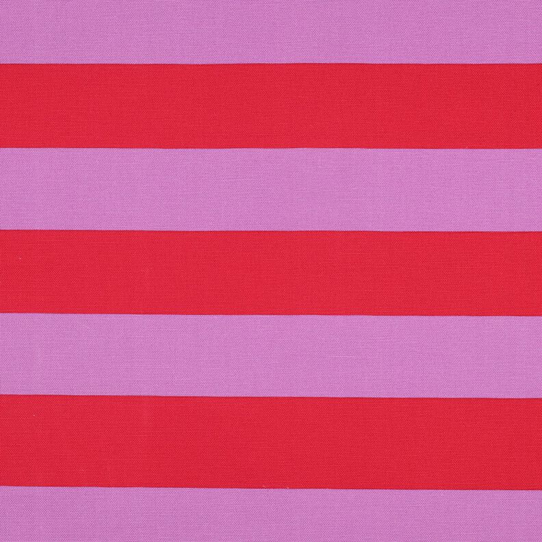 tessuto arredo tessuti canvas Righe gioiose – violetto pastello/peperoncino,  image number 1