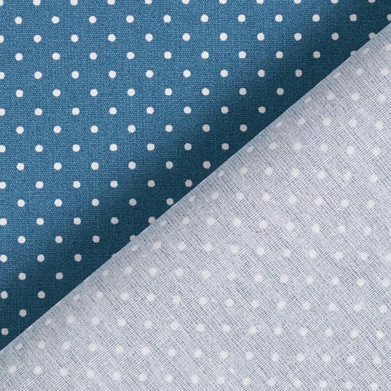 Cotone laminato Piccoli pois – colore blu jeans,  image number 5