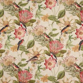 tessuto arredo gobelin uccelli – naturale, 