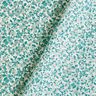 tessuto in cotone cretonne Numerosi fiori – petrolio/bianco,  thumbnail number 4