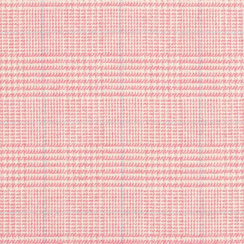 Tessuto in lana Principe di Galles – rosa,  image number 1