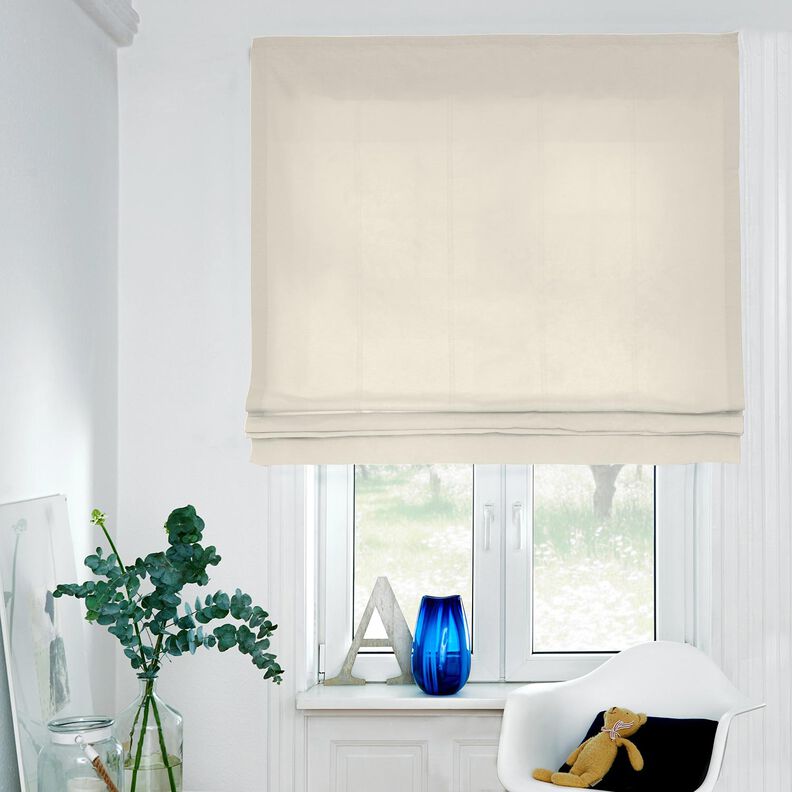 Tessuto in puro lino pesante tinta unita – beige chiaro,  image number 5