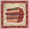 tessuto arredo, taglio di tessuto gobelin libri – beige,  thumbnail number 1