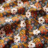 tessuto in cotone cretonne Fiori retró – caramello,  thumbnail number 2