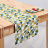 tessuto arredo mezzo panama triangoli – verde,  thumbnail number 8
