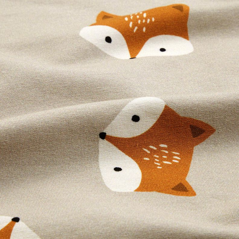 French terry Piccola volpe – grigio argento,  image number 2