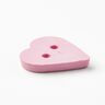 Bottone a forma di cuore [Ø 15 mm] – rosa,  thumbnail number 3