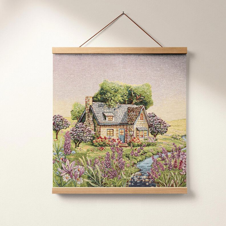 taglio di tessuto arredo gobelin Cottage romantico – beige chiaro/lavanda, image number 5