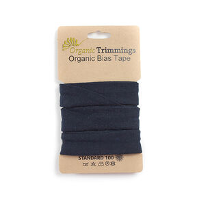 Nastro in sbieco jersey di cotone bio [3 m | 20 mm] – blu notte, 