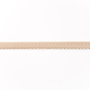 Fettuccia elastica pizzo [12 mm] – beige, 