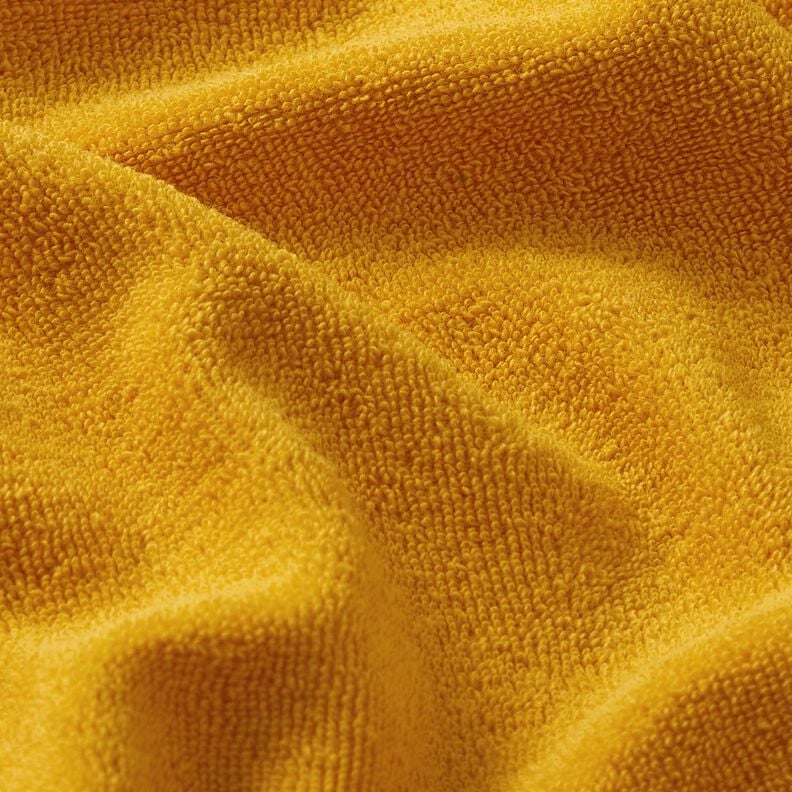 tessuto in spugna stretch tinta unita – giallo curry,  image number 2