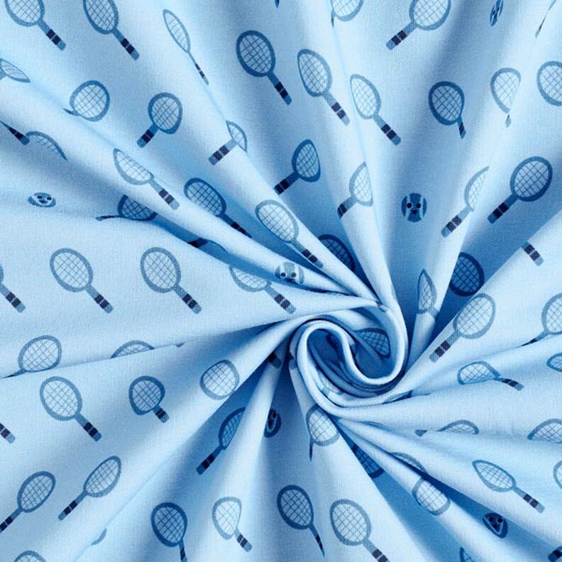 French terry, felpa estiva tennis stile rétro | PETIT CITRON – azzurro,  image number 6