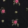 popeline di cotone Mazzi di fiori ricamati – nero/bacca,  thumbnail number 1