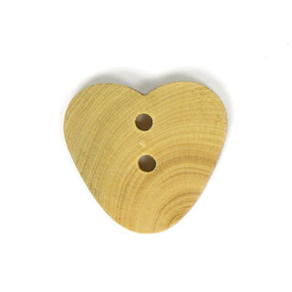 Bottone in legno, Sweet Heart nature, 