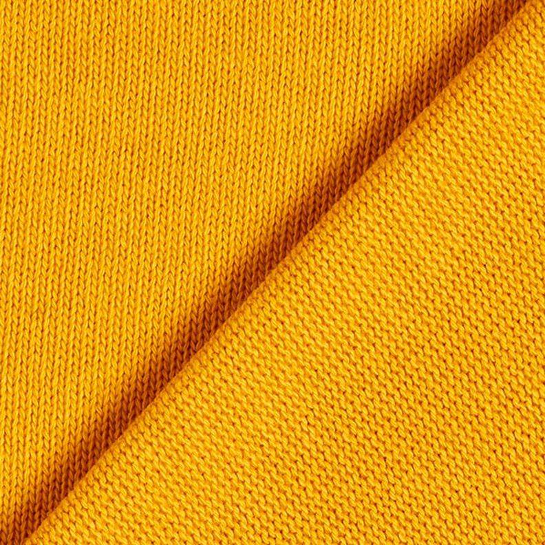 tessuto in maglia di cotone – giallo curry,  image number 3