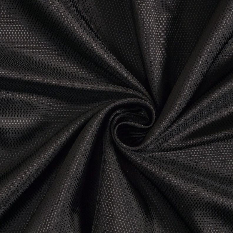 tessuto per fodere Jacquard Mini diamanti – nero,  image number 1