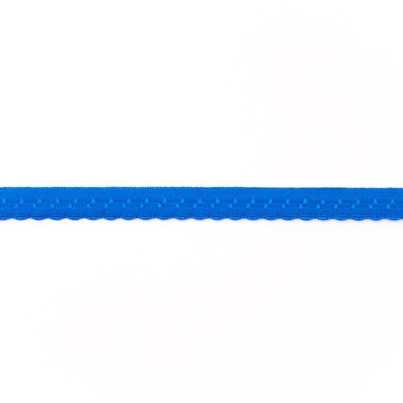 Fettuccia elastica pizzo [12 mm] – blu reale,  image number 1