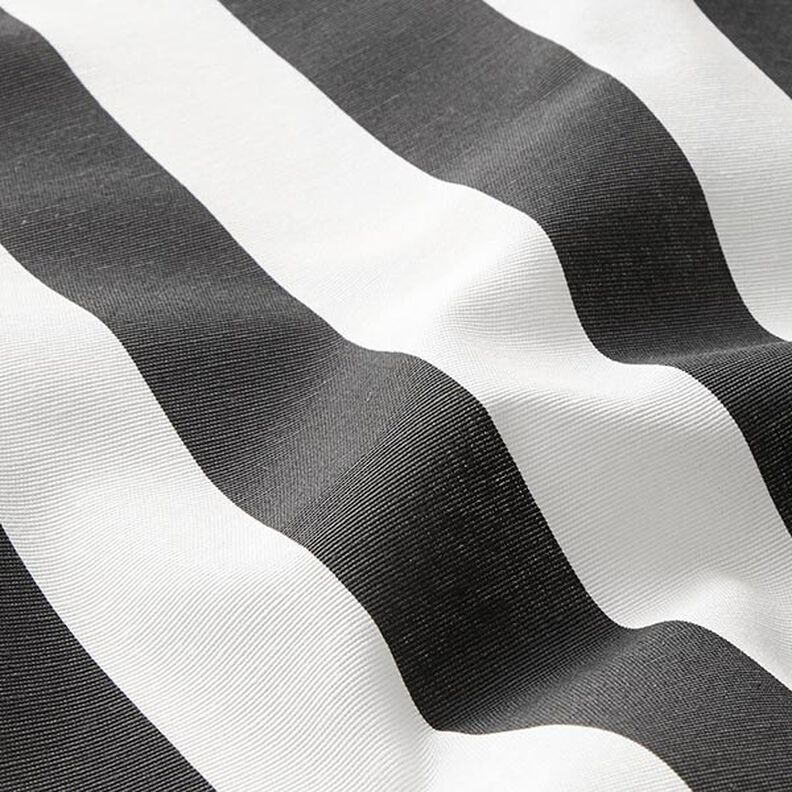 tessuto arredo tessuti canvas strisce – nero/bianco,  image number 2