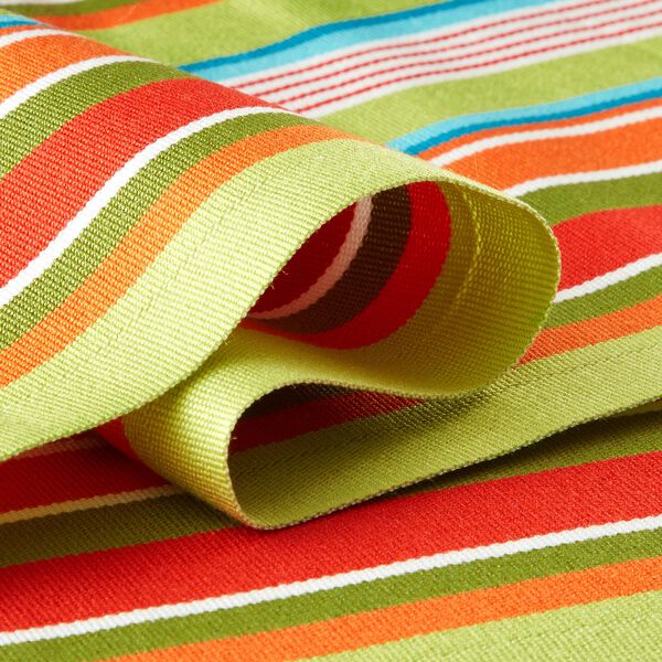 Outdoor Tessuto per sedia a sdraio Righe longitudinali, 44 cm – verde/rosso, image number 2