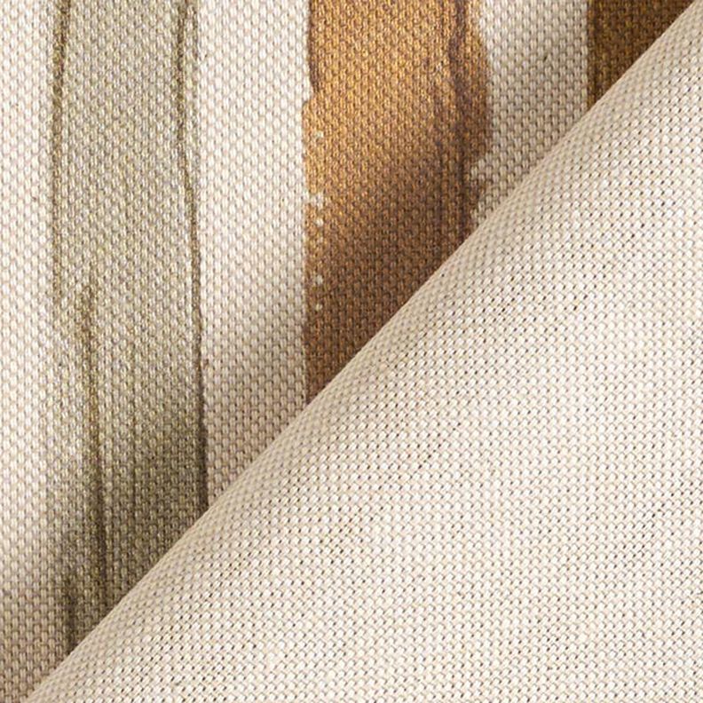 tessuto arredo mezzo panama righe dipinte – naturale/marrone,  image number 4