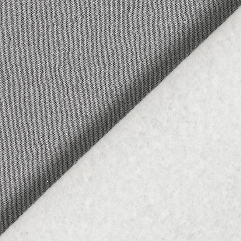 felpa garzata Tinta unita lurex – grigio scuro/argento,  image number 4