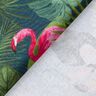 tessuto arredo mezzo panama Uccelli tropicali – verde scuro/rosso,  thumbnail number 4
