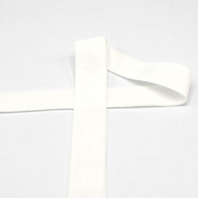 Fettuccia elastica (piega in gomma) opaca [20 mm] – bianco, 
