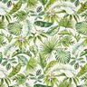 tessuto arredo mezzo panama foglie esotiche – verde/bianco,  thumbnail number 1