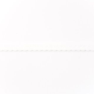 Fettuccia elastica pizzo [12 mm] – bianco, 