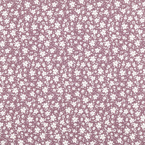 jersey di cotone Fiorellini bicolori – rosa antico scuro, 