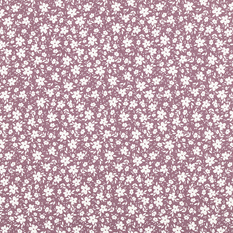 jersey di cotone Fiorellini bicolori  – rosa antico scuro,  image number 1