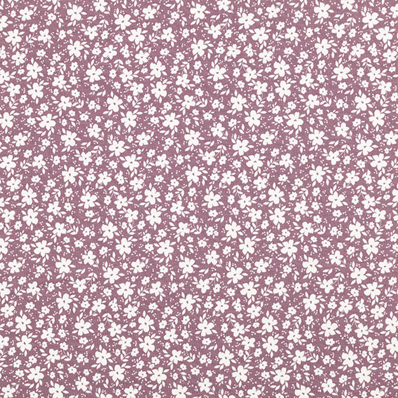 jersey di cotone Fiorellini bicolori – rosa antico scuro,  image number 1