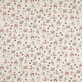 mezzo panama, effetto lino, Dogs Life – naturale, 
